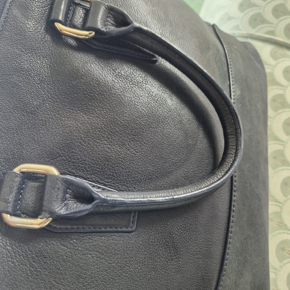DANIER Navy blue Leather Handbag - Picture 9 of 16